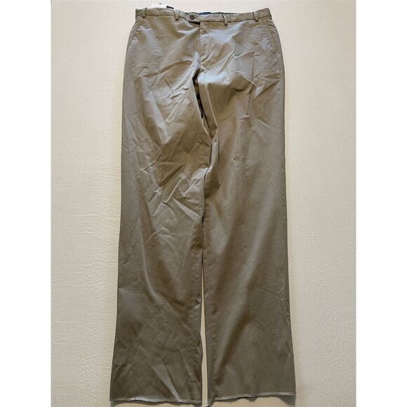 NWT Hiltl SZ 40 Beige NEAL-SO Stretch Cotton‎ Blend Classic Fit Trousers